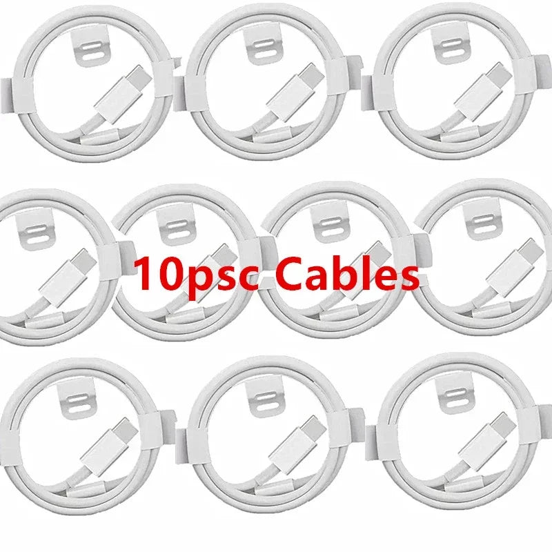 10Pcs 1M 3FT USB C to USB C Fast Charging PD USB Type C Cable 60W For Samsung S20 S22 Note 20 Huawei Xiaomi