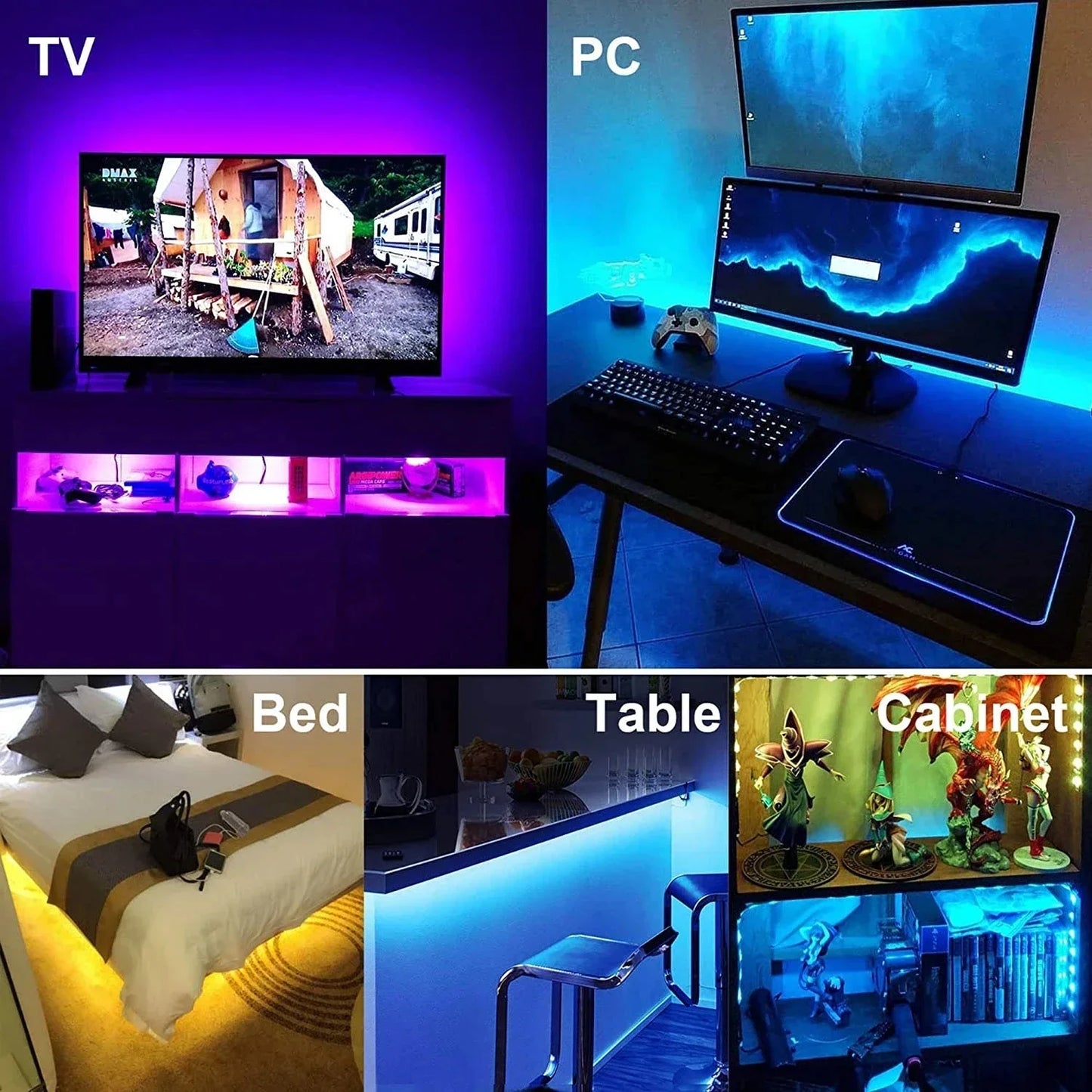 Led Lights Tv Usb Rgb Strip Light Tv Led Backlight Led Room Decoration Light Ice String Smd 5050 5V Led Tape With Remote Control