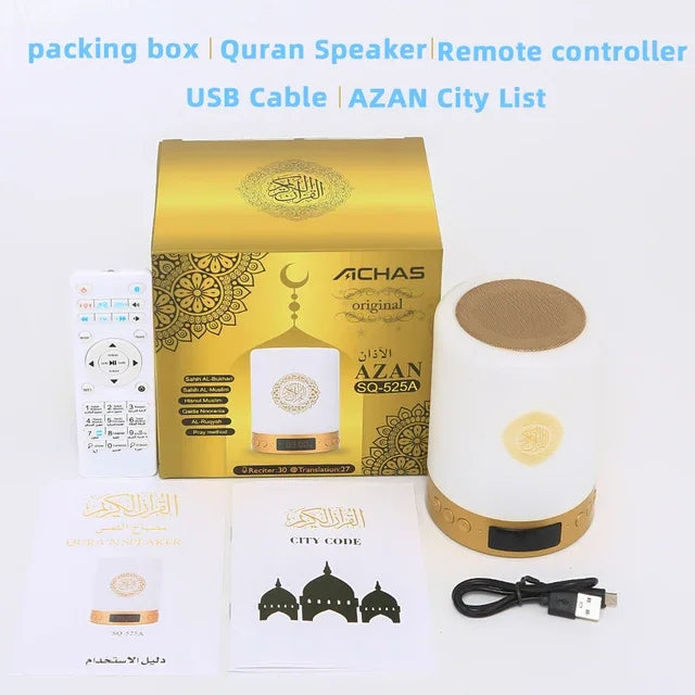 Azan Muslim Night Light Quran Portable Wireless Caixa De Som Bluetooth Speaker Music Sound Box Blutooth For Radio FM Mini Baffle