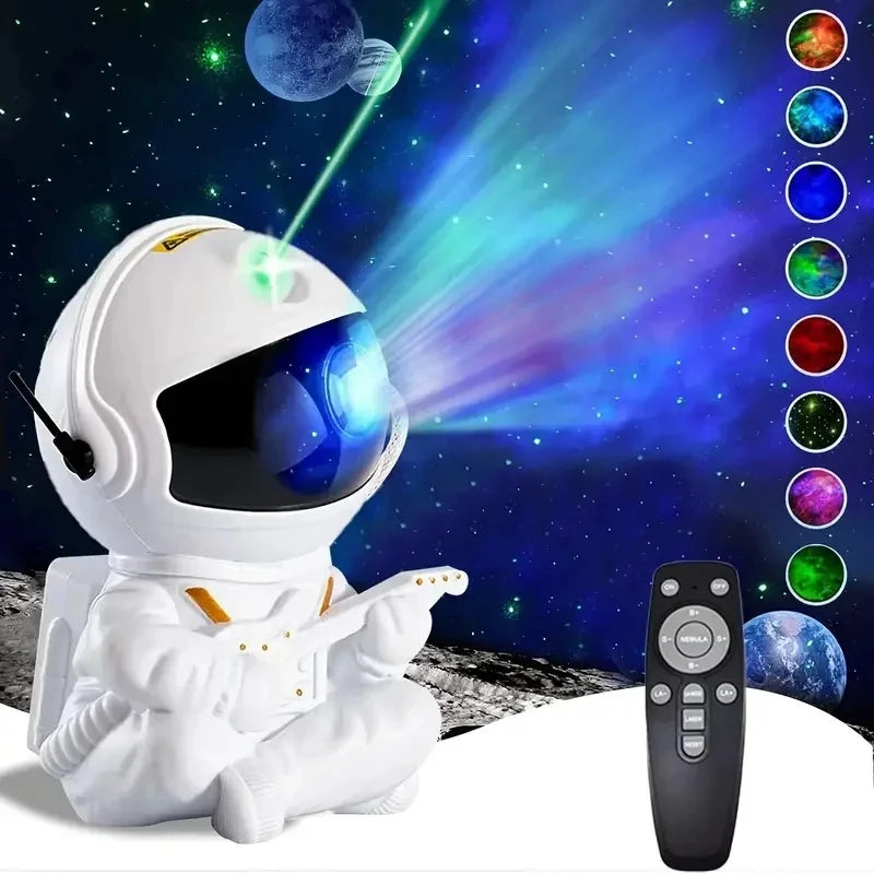 Star Projector Galaxy Night Light - Astronaut Space Projector, Starry Nebula Ceiling LED Lamp with Timer and Remote, Kids Room D