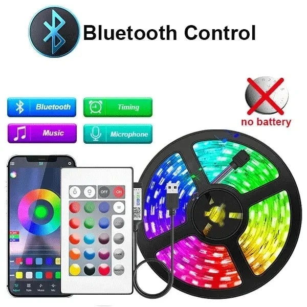 Led Lights Tv Usb Rgb Strip Light Tv Led Backlight Led Room Decoration Light Ice String Smd 5050 5V Led Tape With Remote Control